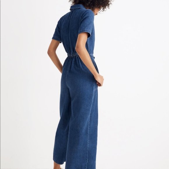 Madewell Blue Denim Jumpsuit - Picture 3 of 8